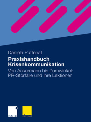 cover image of Praxishandbuch Krisenkommunikation